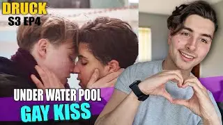 DRUCK S3 EP4 Under water GAY KISS  British Bisexual Guy Reacts