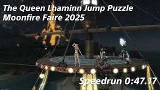 The Queen Lhaminn Jump Puzzle | Speedrun 0:47.17 (Personal Best) | Moonfire Faire 2025 | FFXIV 7.3