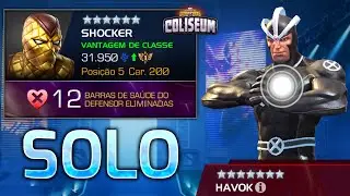 SHOCKER 6 Estrelas destrói 12x BARRAS do Havok! | COLISEU SOLO
