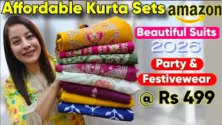 Amazon Kurta Sets Under ₹999 Festive & Partywear 😍 | Best Quality Budget Finds | Trendy Kurta sets