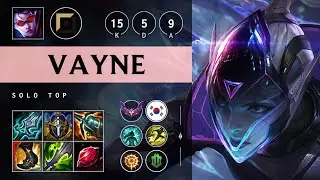 Vayne Top vs Teemo - KR Master Patch 25.20