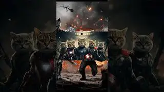 Cat Avengers Assemble&hellip; And It&rsquo;s EPIC!&rdquo; 🐾⚡#catcomedy #catparody #shorts