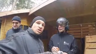 Gefahrenf&auml;llung einer Birke in Seilklettertechnik unter engen bedingungen - Tree felling