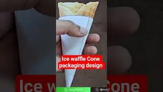 How to Design Ice Cream Waffle Cone Packaging Design #icecream #food #banana #chocolate #cake