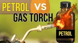 Petrol vs gas torch fire experiment by Fun Hacks