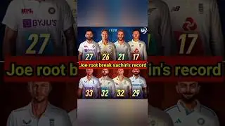 Joe root break sachin's record