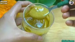 Homemade Marigold Cream: How To Make Marigold Cream? Homemade Face Cream | Acne Prone Skin Whitening