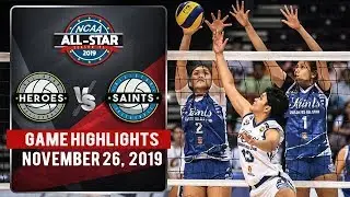 Heroes vs. Saints  - November 26, 2019 | Game Highlights | NCAA 95 All Stars WV