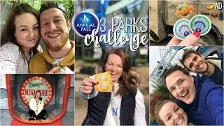 3 Theme Parks Challenge Vlog! 🎢 Merlin Annual Pass AD