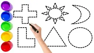 Colorful 2d shape Fun! Learn Numbers through Vibrant Playground Activities