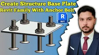 Create Structure Base Plate Revit Family With Anchor Bolt | Tutorial urdu English 2025