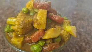 Aloo Gobhi mix vegetables sabji masala recipe # mix vegetables  recipe with homemade @PujaKi_Rasoi 