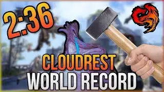 🐌🏆 ESO - Cloudrest World Record | Triple Mini Skip | Dragonknight Solo Tank | Lost Depths