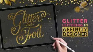 Блестящие надписи в Affinity Designer на iPad