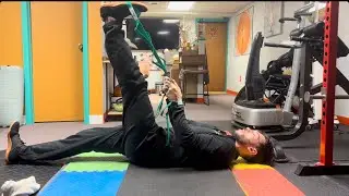 Strap/Band Supine Hamstring Stretch 