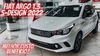 NOVO FIAT ARGO DRIVE 1.3 S-DESIGN 2022 - NA COR PEROLIZADA FICOU LINDO!