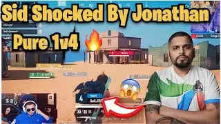 S8ul Sid Shocked By Jonathan😳 | Jonathan Pure 1v4🔥