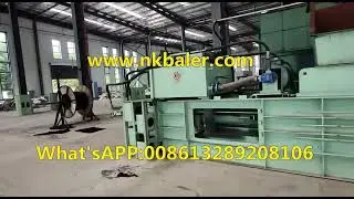 MSW garbage baling machine