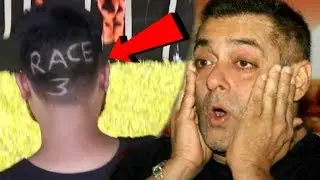 Salman Khan CRAZY Fan Gets Race 3 Style Haircut | MUST WATCH