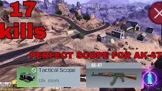 PERFECT SCOPE FOR AK-47 | 17 KILLS SOLO VS SQUAD | CALL OF DUTY MOBILE GARENA BATTLE ROYALE