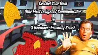 Crochet Star Fleet Insignia: 3 Beginner-Friendly Sizes