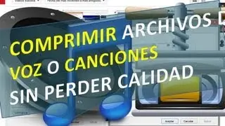 Comprimir archivos de Voz o Canciones sin perder calidad - convertir a mp3 con Bitrate y Frecuencia