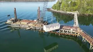 Late March - June 2025 Northeast Harbor Fleet House Construction Time Lapse - CAPTAIN SHACK MOVING!