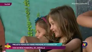 Projeto Férias de Verão leva atividades a CEIs da rede municipal de Joinville