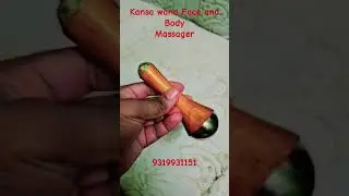 Kansa wand massager for face and Body #livronic #guasha #facemassager