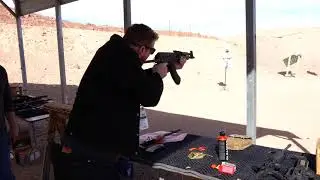 Stephen Gutowski Shoots a Fully-Automatic AK-47 at SHOT Show 2022
