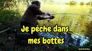 Je pêche dans mes bottes