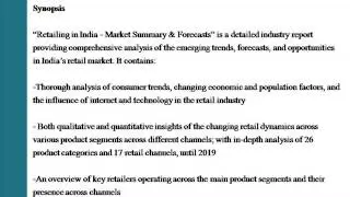 Retailing in India   Market Summary & Forecasts