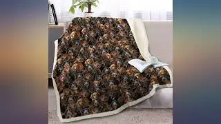 Blessliving Fuzzy Dog Blanket for Kids Adults Cute Puppy Fleece Blanket Reversible review
