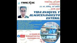 Vida Anaquel y Almacenamiento Estéril 3° Sesión Académica Mes de Marzo 2020