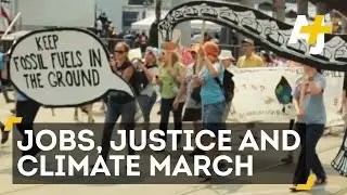 Naomi Klein, Environmentalists And An Oil Worker Union March In Toronto