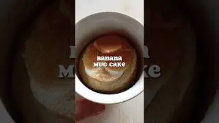 BANANA MUG CAKE 🍌 #shorts #vegan #veganrecipes #banana #mugcake #cake #easyrecipe #quickrecipe