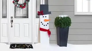DIY Wooden Christmas Sign for Your Porch