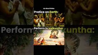 Practice on earth 🙏🏻perform in vaikuntha 🔱#ytshorts #lordvishnu #hinduism #krishna #shortvideos