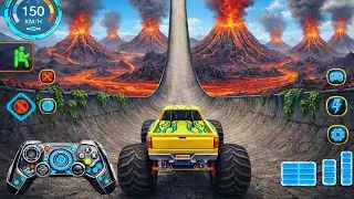 🚨Monster Truck Mega Ramp Extreme Racing Mega Ramp Extreme Sky Carnage stunts 💥