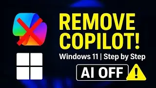 Удалить Copilot из Windows 11 ✅ Как навсегда отключить Microsoft AI (пошаговое руководство 2025 г.)