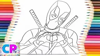 Deadpool Coloring Pages , Deadpool Showing Respect for Everyone,Coloring Pages Tv