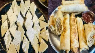 Bilkul Market jaisa Ekdam Perfect Kaju katli and spring rolls recipe #live #recipe #livestream 