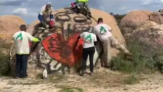 Natural Restorations Florence Boulders Graffiti Removal