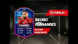 Fifa 21 - 90 Rated UCL TOTGS Bruno Fernandes Player Highlights | Is He Current Best PL CAM?