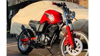 YAMAHA FZ customied and modified to cafe racer..!!