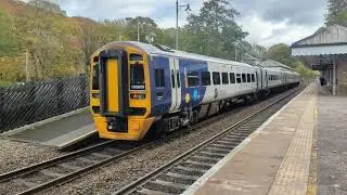 Double Northern Class 158 - 158848 & 158855 arriving at Hebden Bridge (25/10/25)