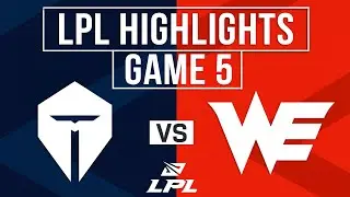 TES vs WE Highlights Game 5 | LPL 2025 Split 2 Playoffs | Top Esports vs Team WE