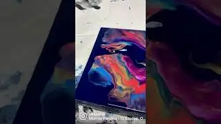 Dramatic Dutch Pour | Colorful Dutch Pour Painting | Acrylic Pour Artwork | Art Studio