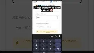 My JEE Mains college predictor result 🤦| JEE MAINS 2025| #jee #result #jeemains2025 #jeeadvance #ipl
