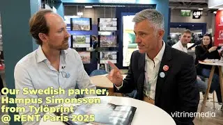 Our Vitrinemedia Partner from Sweden; Hampus Simonsson from Tyl&ouml;print at Rent-PARIS 2025